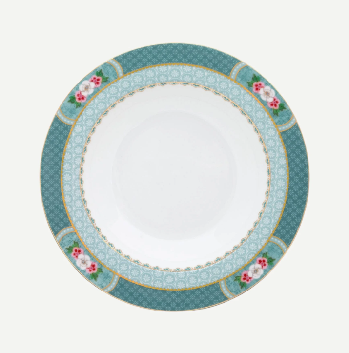 Mavi Porselen Çukur Tabak 21,5 Cm Blushing Birds Collection by Pip Studio