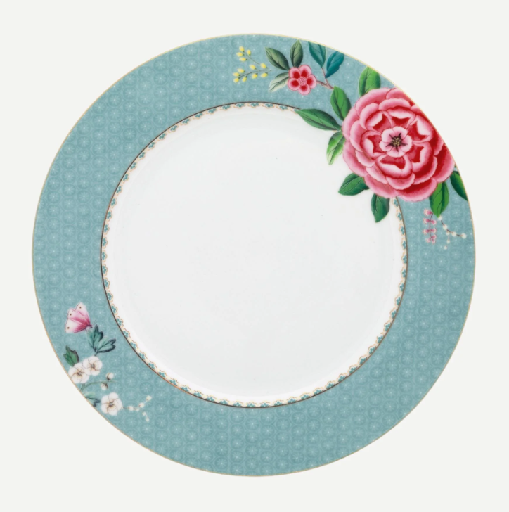 Mavi Porselen Yemek Tabağı 26,5 Cm Blushing Birds Collection by Pip Studio