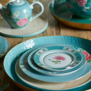Mavi Porselen Yemek Tabağı 26,5 Cm Blushing Birds Collection by Pip Studio