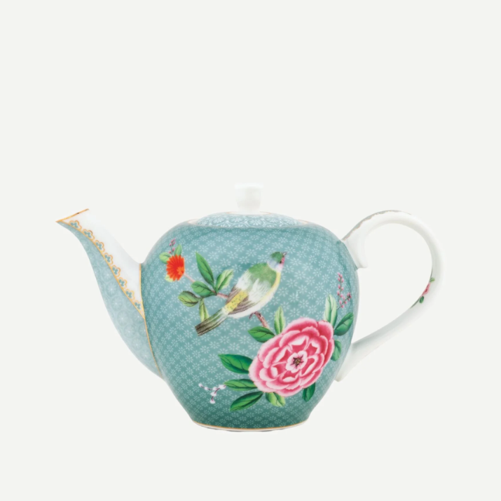 Mavi Porselen Demlik 750 Ml Blushing Birds Collection by Pip Studio