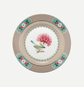 Haki Porselen Pasta Tabağı 17 Cm Blushing Birds Collection by Pip Studio