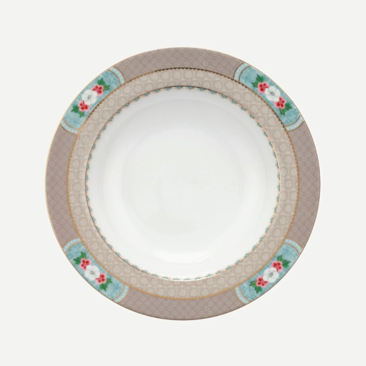 Haki Porselen Çukur Tabak 21,5 Cm Blushing Birds Collection by Pip Studio