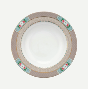 Haki Porselen Çukur Tabak 21,5 Cm Blushing Birds Collection by Pip Studio