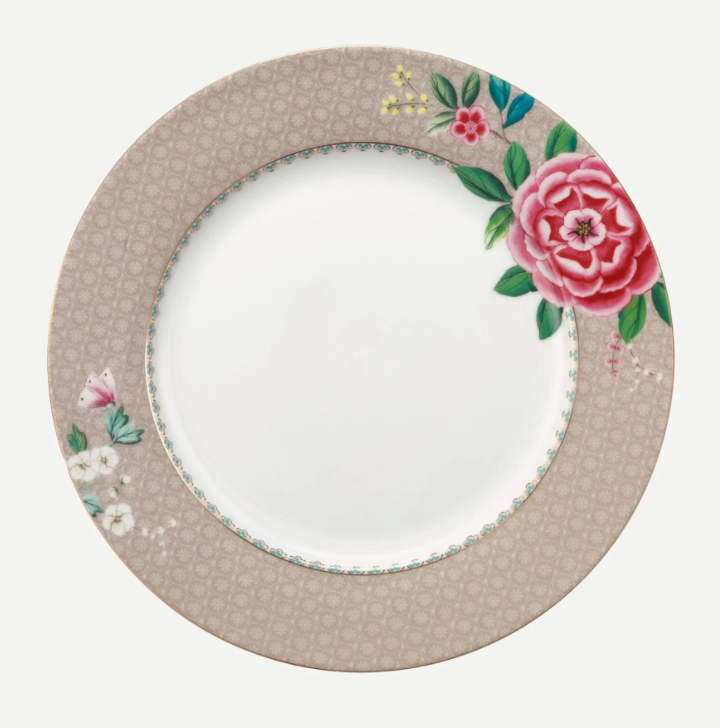 Haki Porselen Yemek Tabağı 26,5 Cm Blushing Birds Collection by Pip Studio