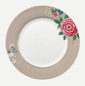 Haki Porselen Yemek Tabağı 26,5 Cm Blushing Birds Collection by Pip Studio