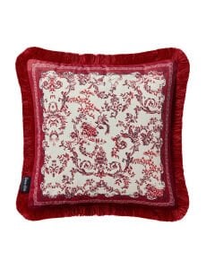 Chiara Alessi Çiçek Bahçesi Kırmızı Desenli Yastık