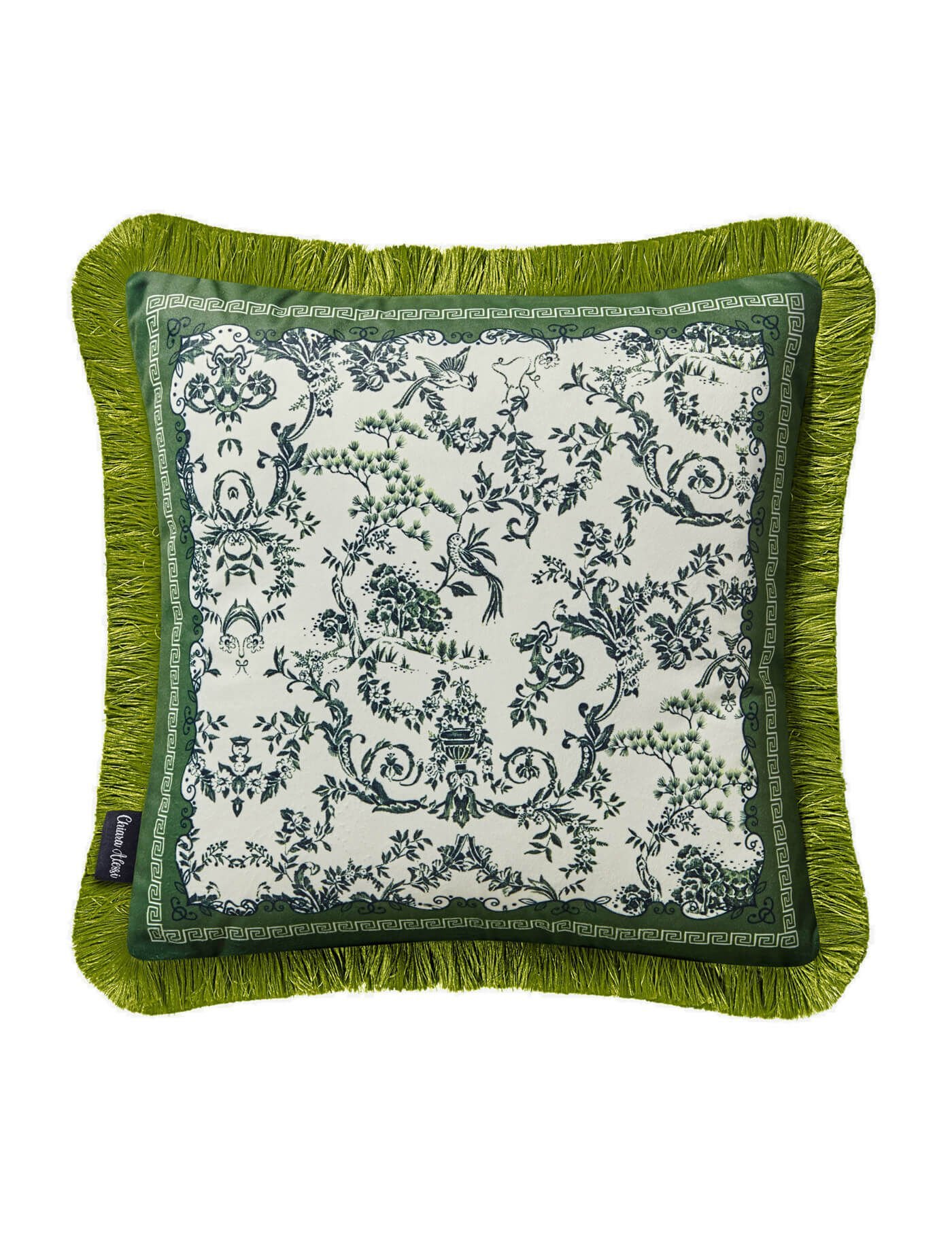 Chiara Alessi Çiçek Bahçesi Yeşil Desenli Yastık