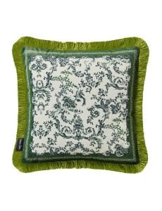 Chiara Alessi Çiçek Bahçesi Yeşil Desenli Yastık
