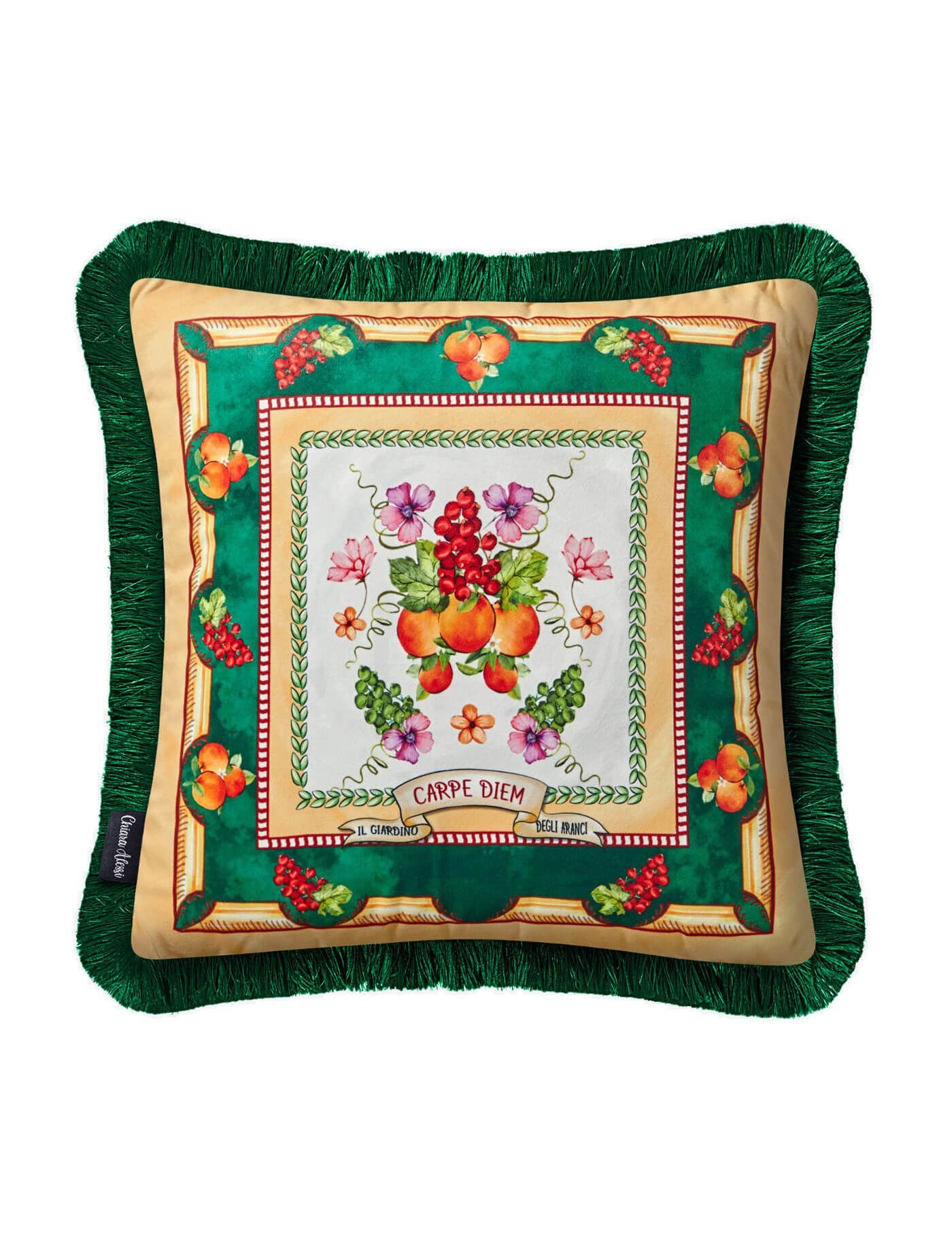 Chiara Alessi Carpe Diem Meyve Bahçesi Desenli Yastık