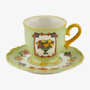 Chiara Alessi Il Sogno Yeşil Seramik Kahve Fincan Seti 90 Ml