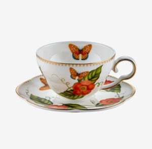 Laura Turuncu 2'li̇ Turk Kahvesi̇ Fi̇ncan Seti̇