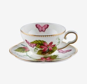 Laura Pembe 2'li̇ Turk Kahvesi̇ Fi̇ncan Seti̇