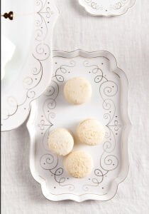 Beyaz Porselen Tepsi 26 Cm Royal Gold White Collection by Pip Studio