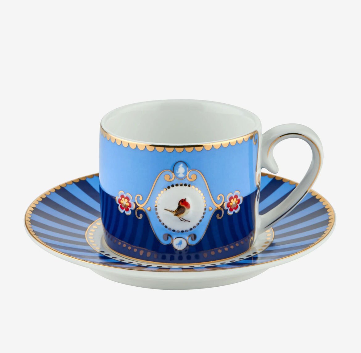 Pip Studio Love Birds Mavi Limited Edition Türk Kahvesi Fincanı 90 ML