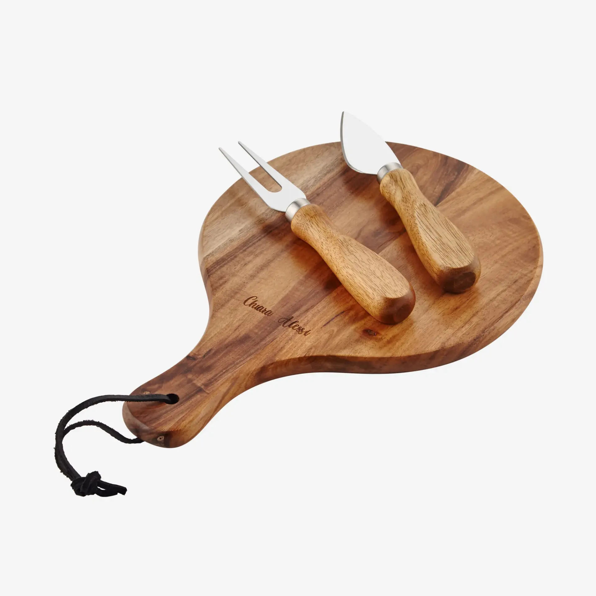 Kahverengi Ahşap Peynir Sunum Tabağı Acacia Elegance Collection by Chiara Alessi