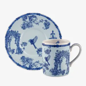 Mavi Porselen Kahve Fincanı 120 Ml Fontana Collection by Chiara Alessi