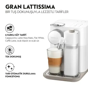Nespresso Gran Latissima White Süt Çözümlü Kahve Makinesi