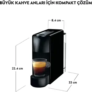 NESPRESSO C30 Essenza Mini Siyah Kahve Makinesi