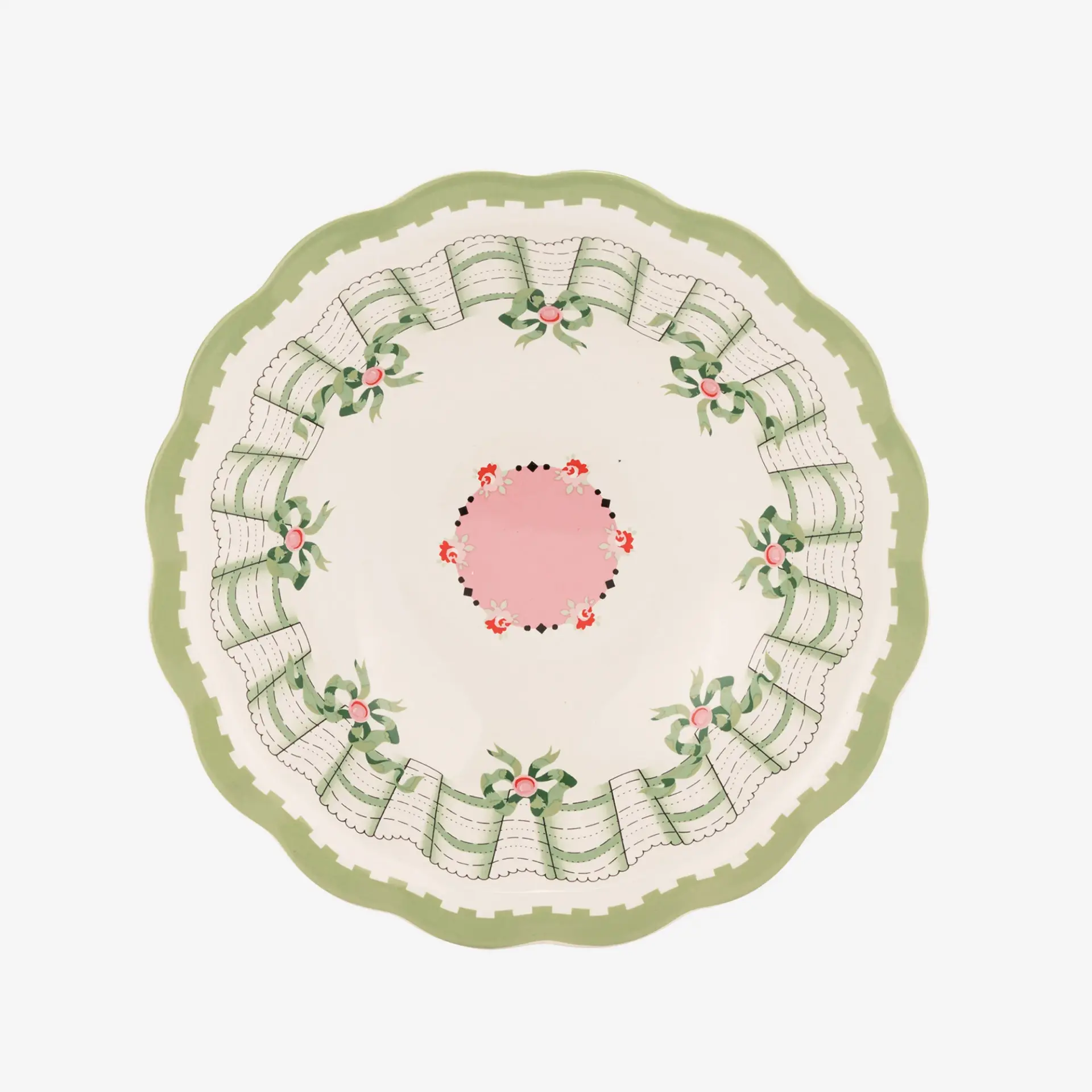 Yeşil Porselen Kase 20 Cm Spring Birds Collection by Cath Kidston