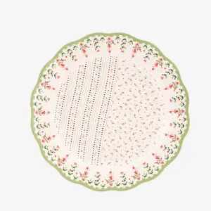 Yeşil Porselen Yemek Tabağı 26,5 Cm Spring Birds Collection by Cath Kidston
