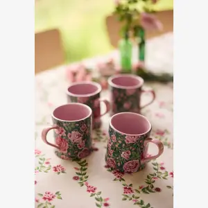 Yeşil Porselen Kupa 275 Ml Dolly Rose Collection by Cath Kidston