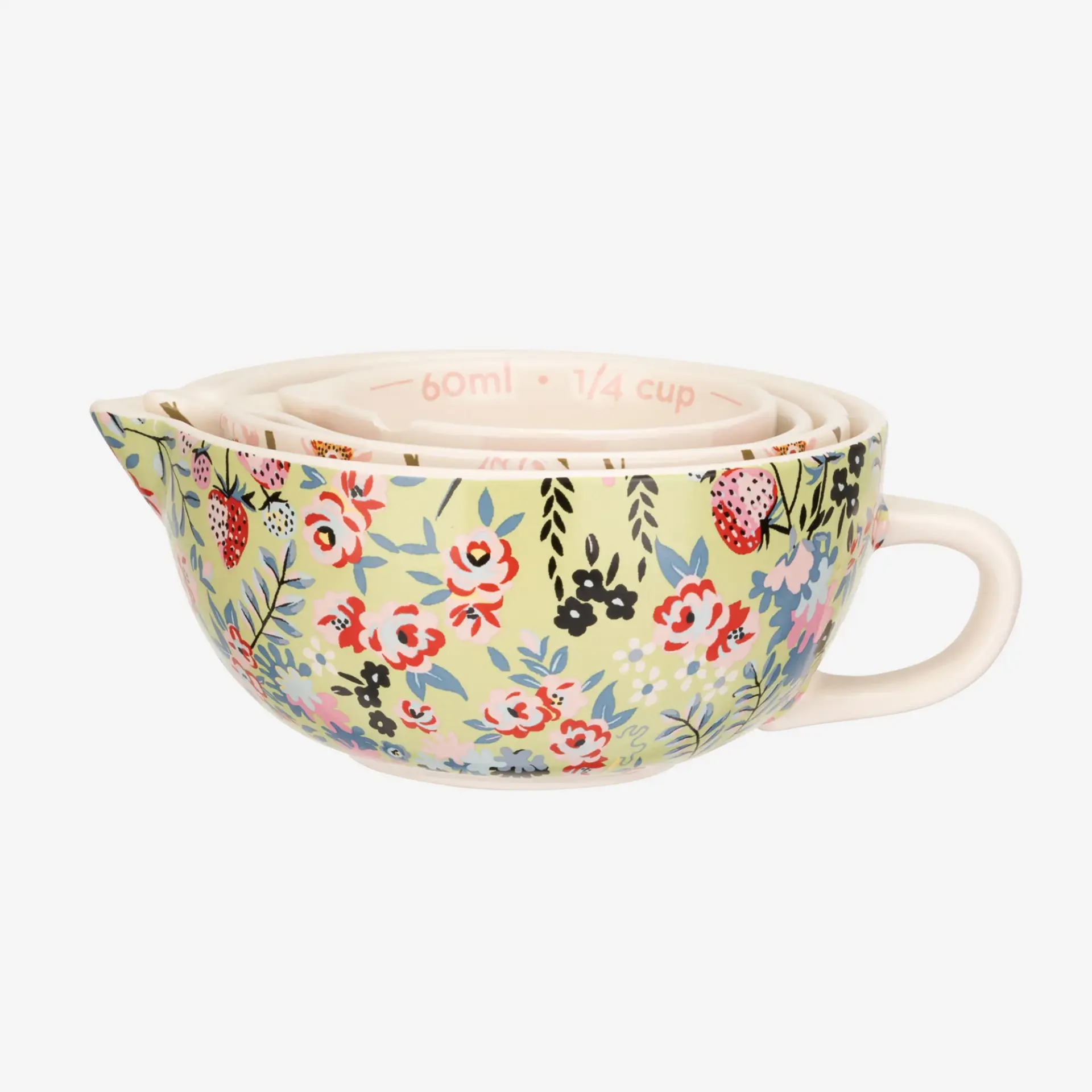 Beyaz Porselen Ölçü Kabı Seti 250 Ml Painted Table Collection by Cath Kidston