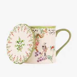 Yeşil Porselen Kupa 275 Ml Spring Birds Collection by Cath Kidston