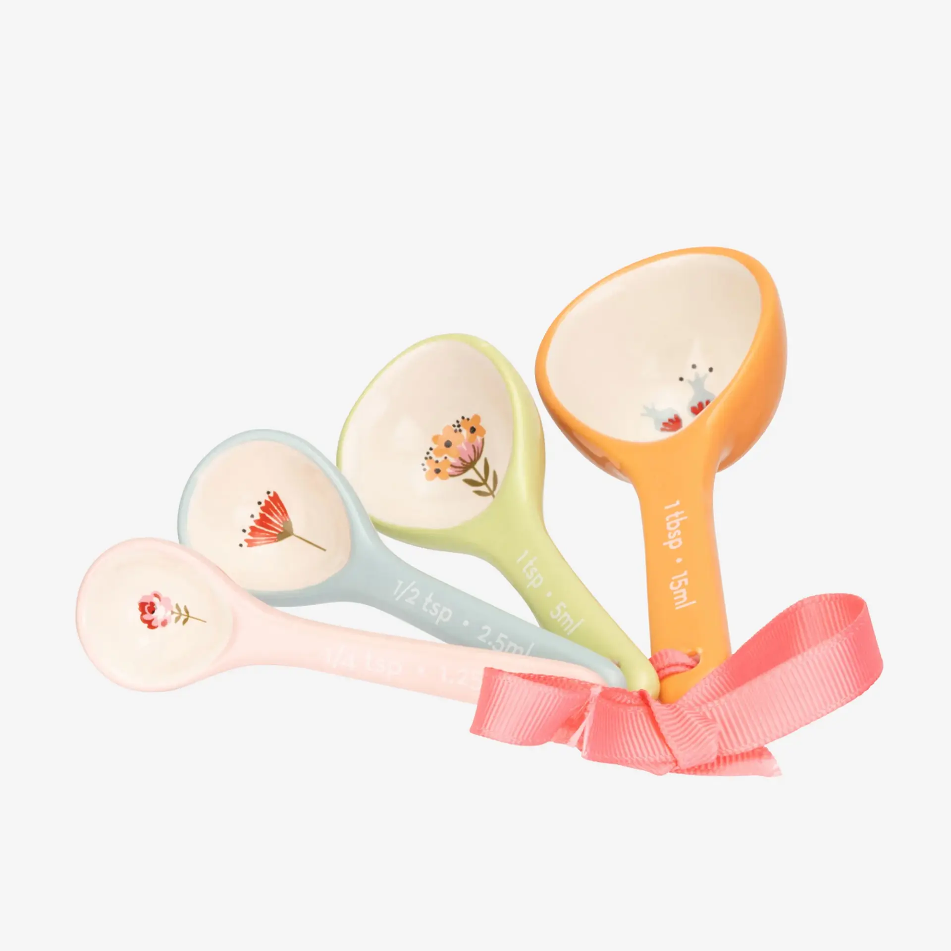 Turuncu Porselen Ölçü Kaşığı Seti 15 Ml Painted Table Collection by Cath Kidston