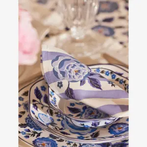 Mavi Porselen Yemek Tabağı 26,5 Cm Strawberry Garden Collection by Cath Kidston