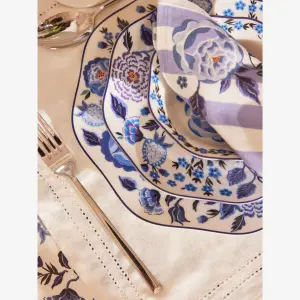 Mavi Porselen Yemek Tabağı 26,5 Cm Strawberry Garden Collection by Cath Kidston