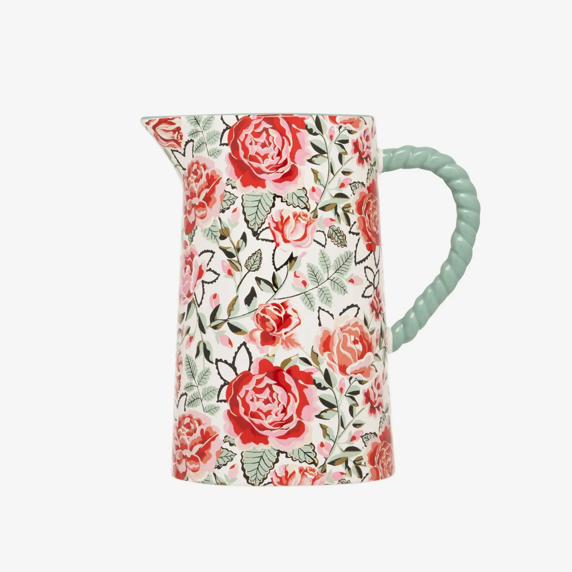 Yeşil Porselen Sürahi 1000 Ml Dolly Rose Collection by Cath Kidston
