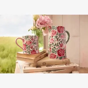 Yeşil Porselen Sürahi 1000 Ml Dolly Rose Collection by Cath Kidston