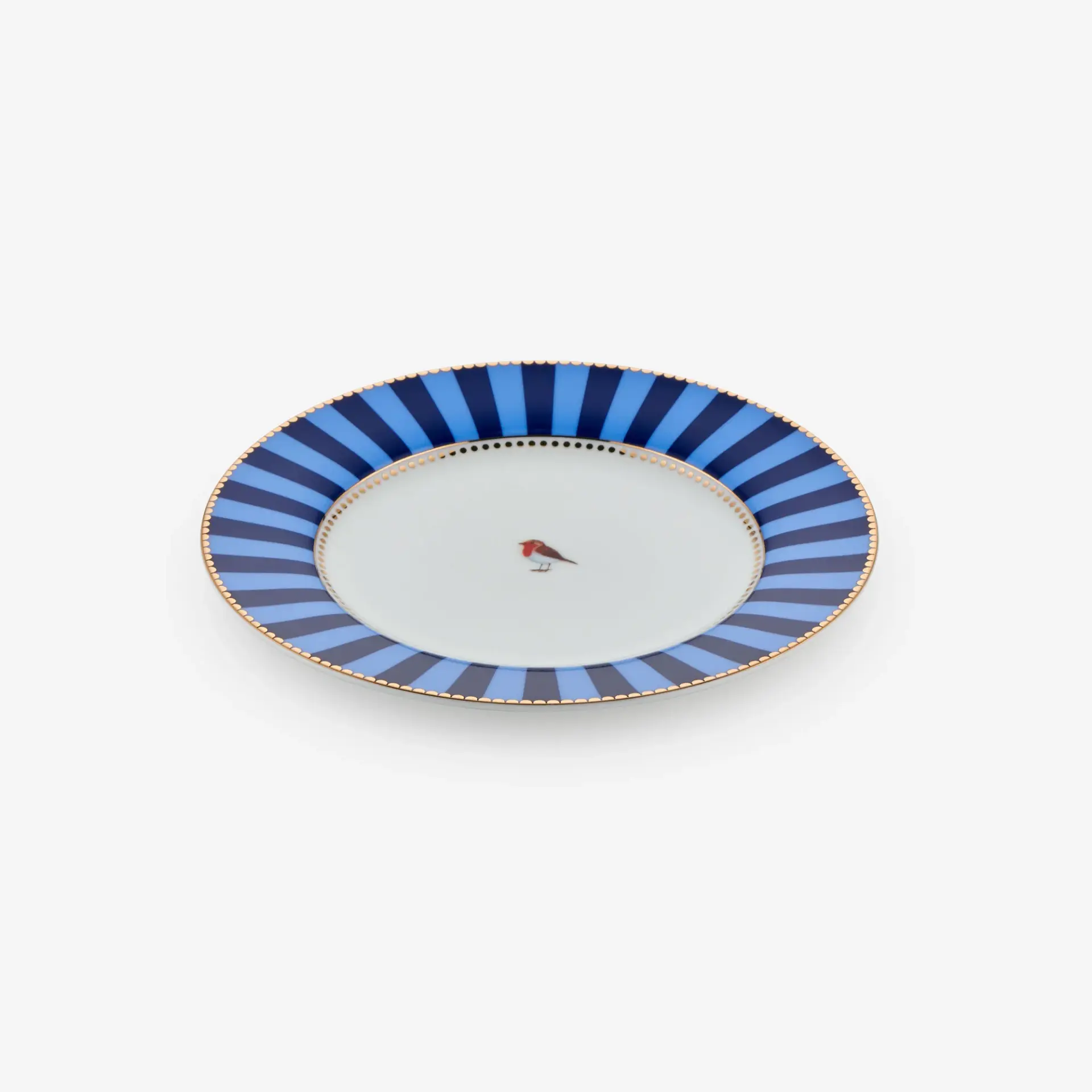 Mavi Porselen Pasta Tabağı 17 Cm Love Birds Collection by Pip Studio