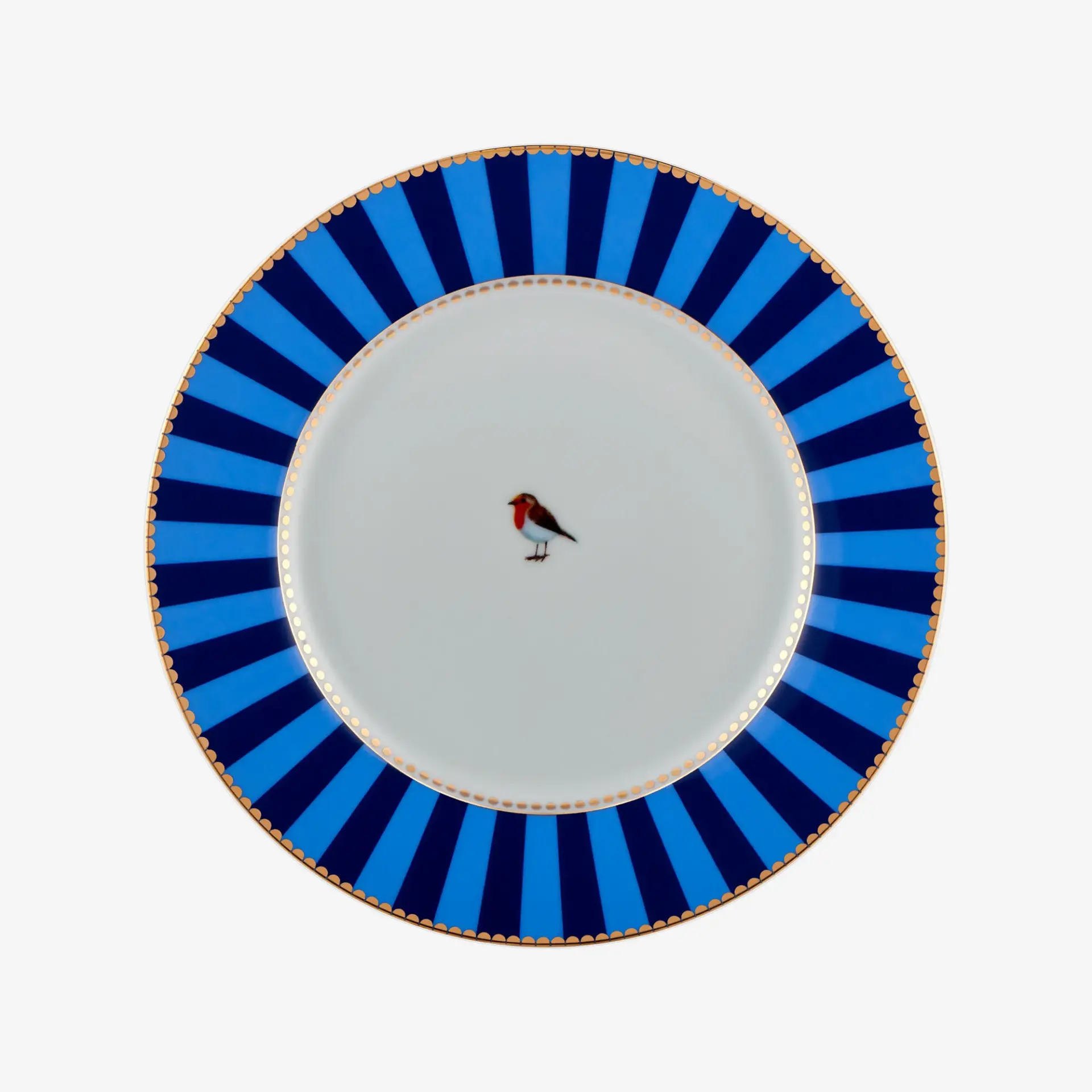 Mavi Porselen Kahvaltı Tabağı 21 Cm Love Birds Collection by Pip Studio