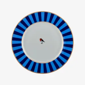 Mavi Porselen Kahvaltı Tabağı 21 Cm Love Birds Collection by Pip Studio