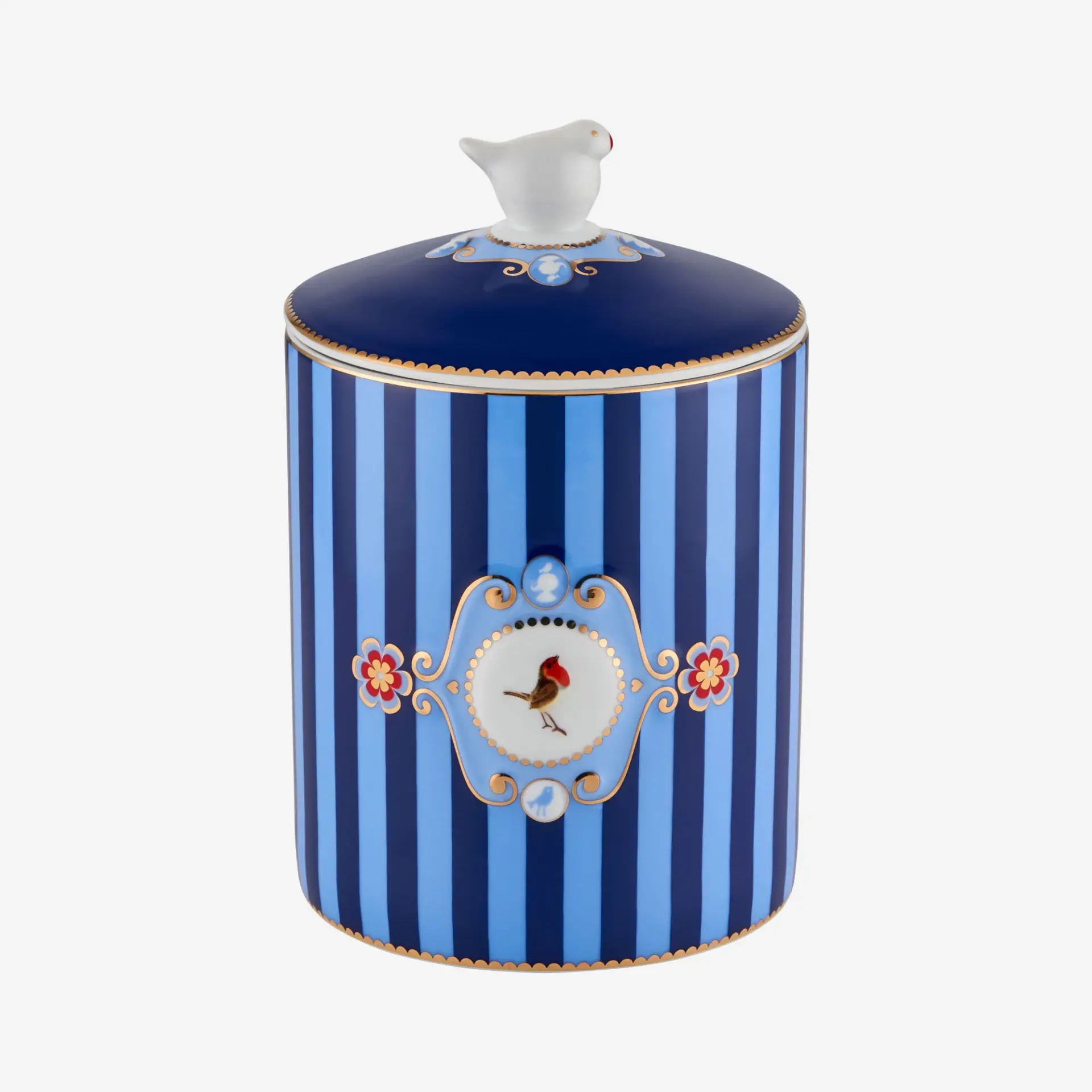 Mavi Porselen Saklama Kabı 1300 Ml Love Birds Collection by Pip Studio