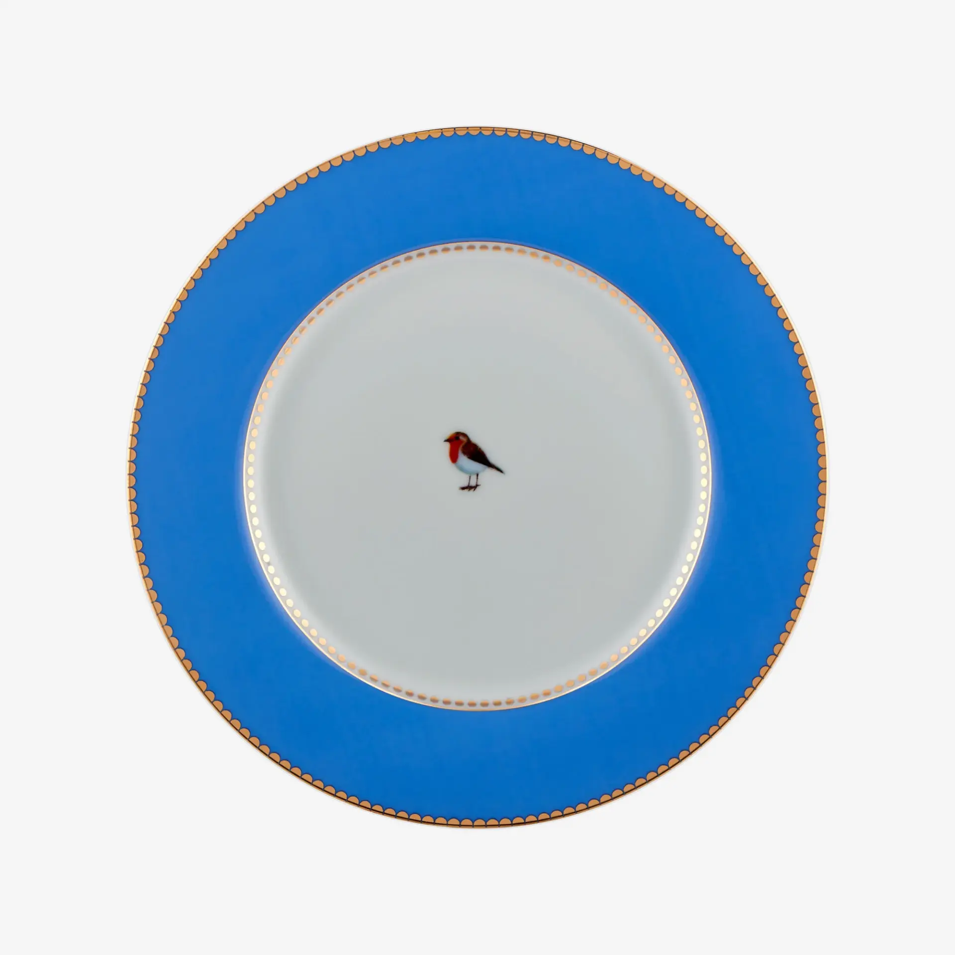 Mavi Porselen Kahvaltı Tabağı 21 Cm Love Birds Collection by Pip Studio