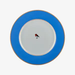 Mavi Porselen Kahvaltı Tabağı 21 Cm Love Birds Collection by Pip Studio