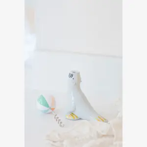 Beyaz Porselen Tirbuşon 10X6x14,5 Cm Animals Collection by Yvonne Ellen