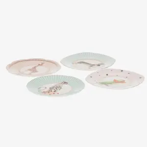 Pembe Porselen Pasta Tabağı 16 Cm Animals Collection by Yvonne Ellen