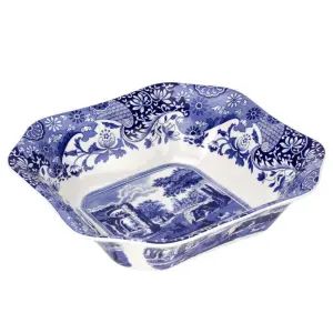 Spode Blue Italian Kare Salata Servis 23,5 Cm