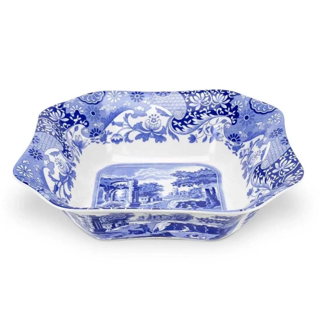 Spode Blue Italian Kare Salata Servis 23,5 Cm